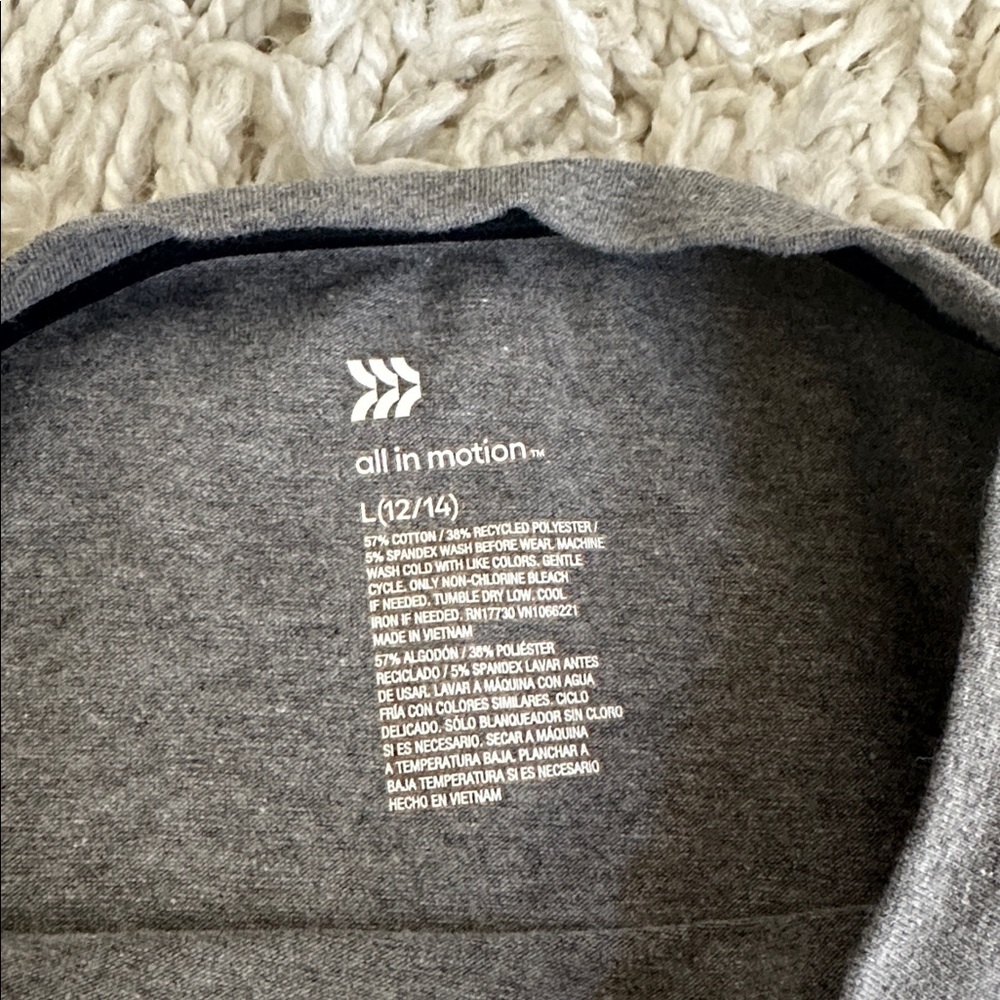 All In Motion Basic Gray Shirt - Picture 5 of 7